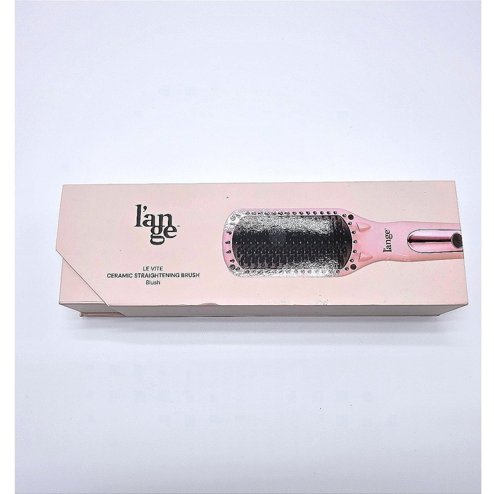 Lange Le Vite Ceramic Straightening Brush Blush Pink Hair Styling Tool‎